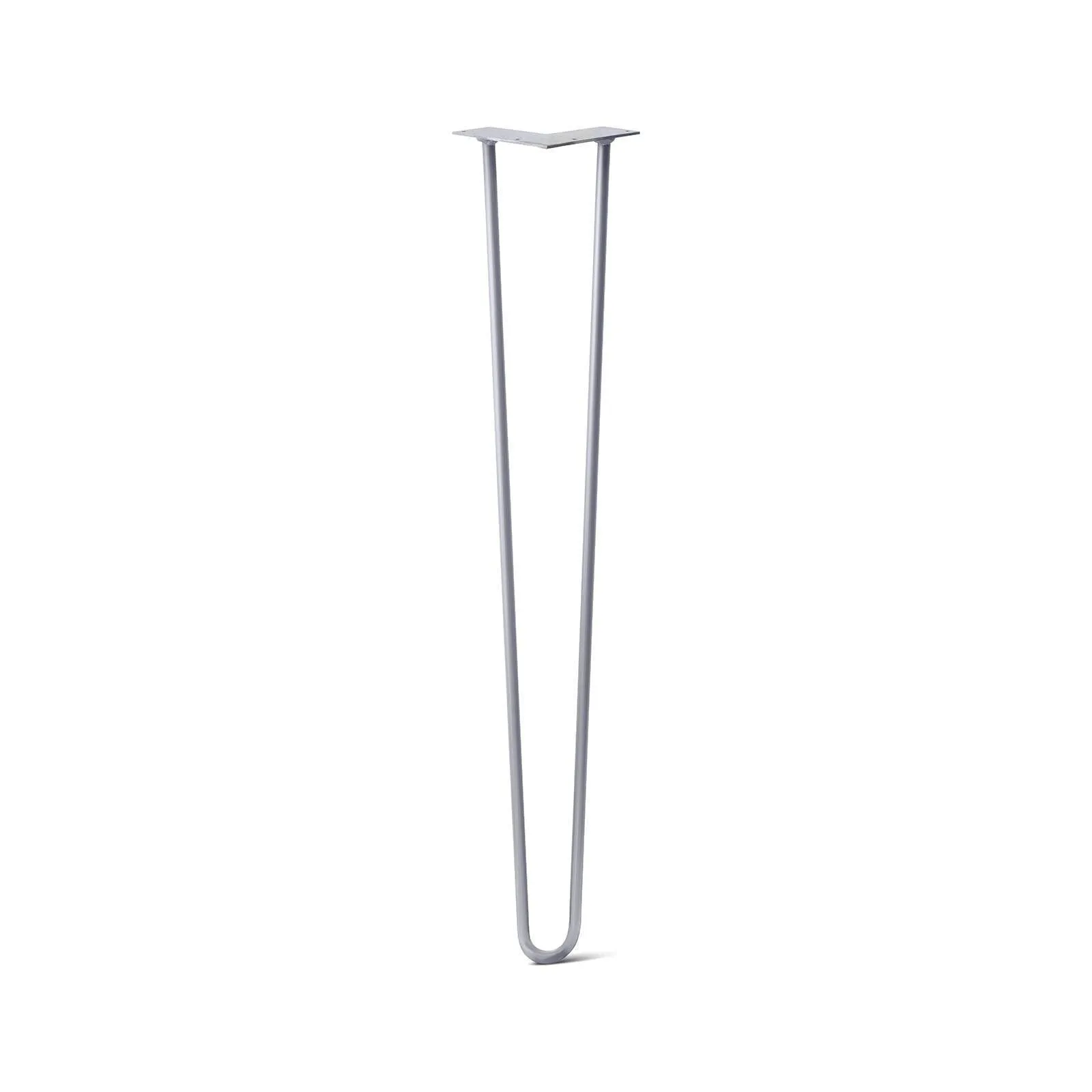 Hairpin Leg (Sold Separately), 2-Rod Design - Grey Powder Coated Finish