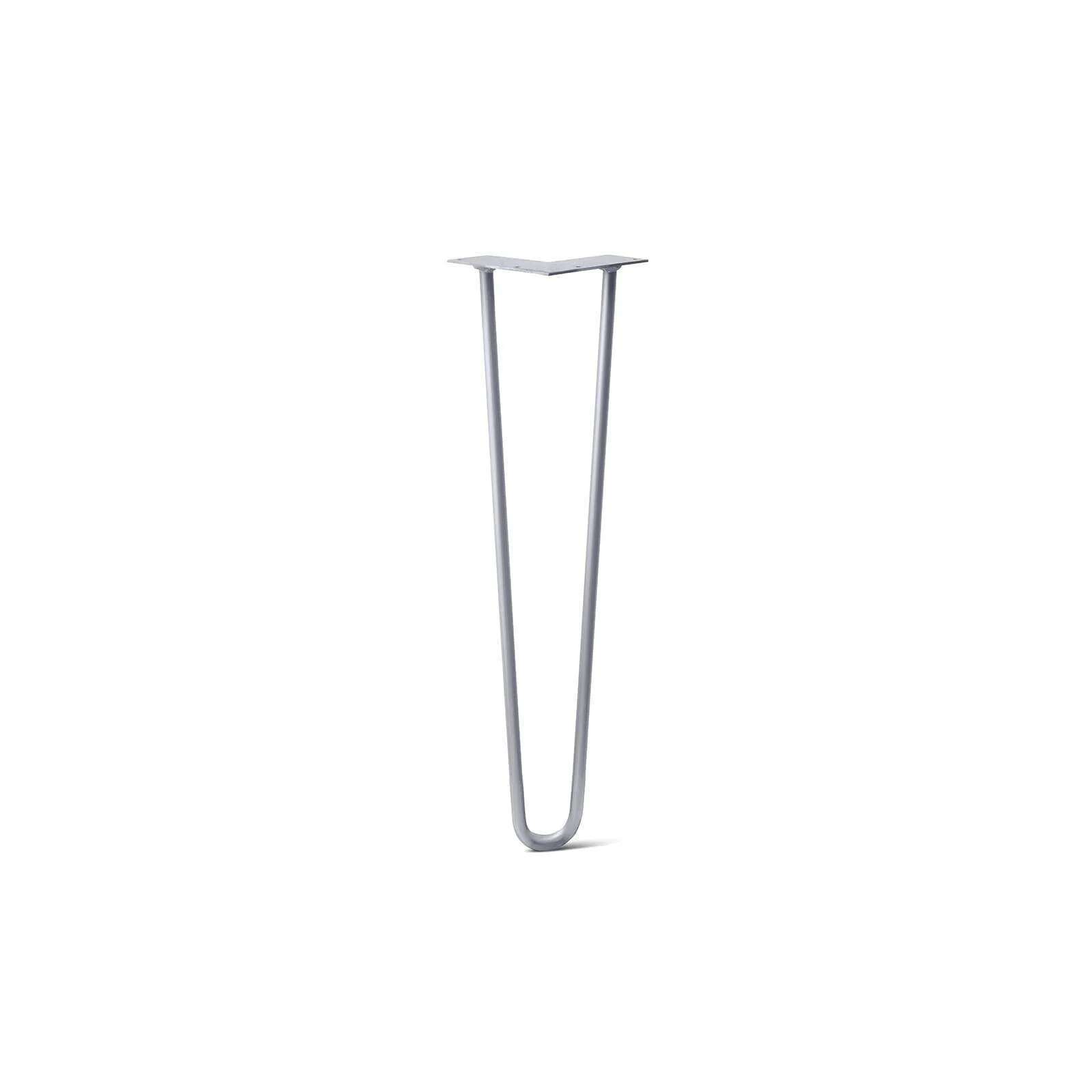 Hairpin Leg (Sold Separately), 2-Rod Design - Grey Powder Coated Finish