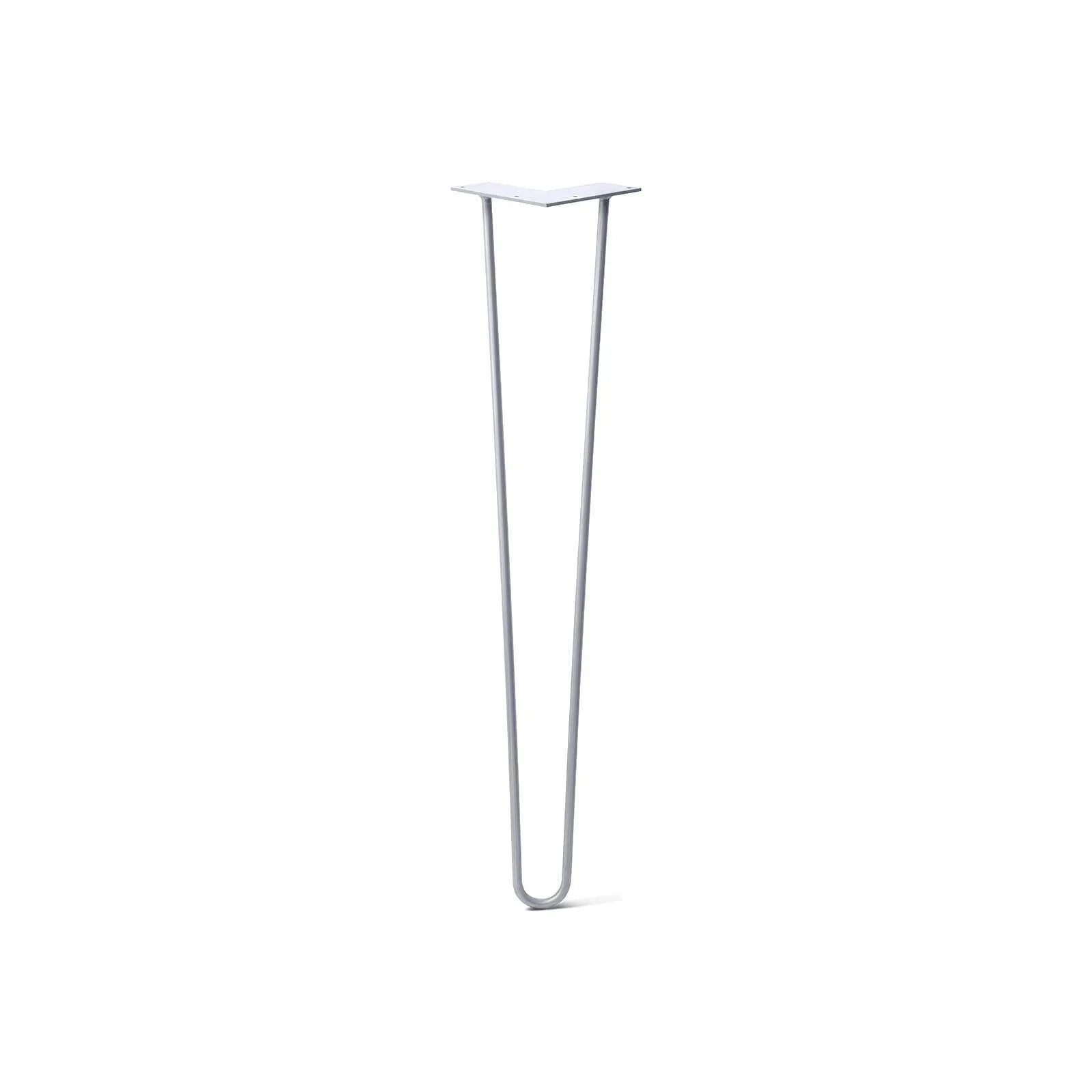 Hairpin Leg (Sold Separately), 2-Rod Design - Grey Powder Coated Finish