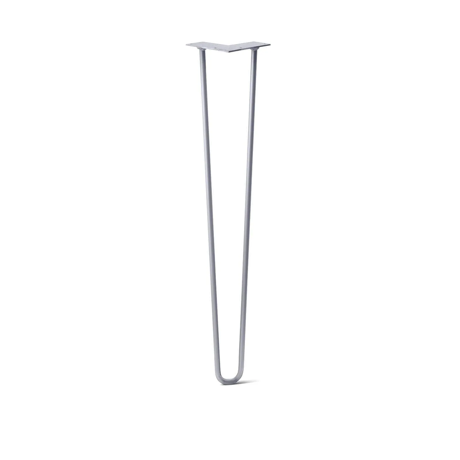 Hairpin Leg (Sold Separately), 2-Rod Design - Grey Powder Coated Finish