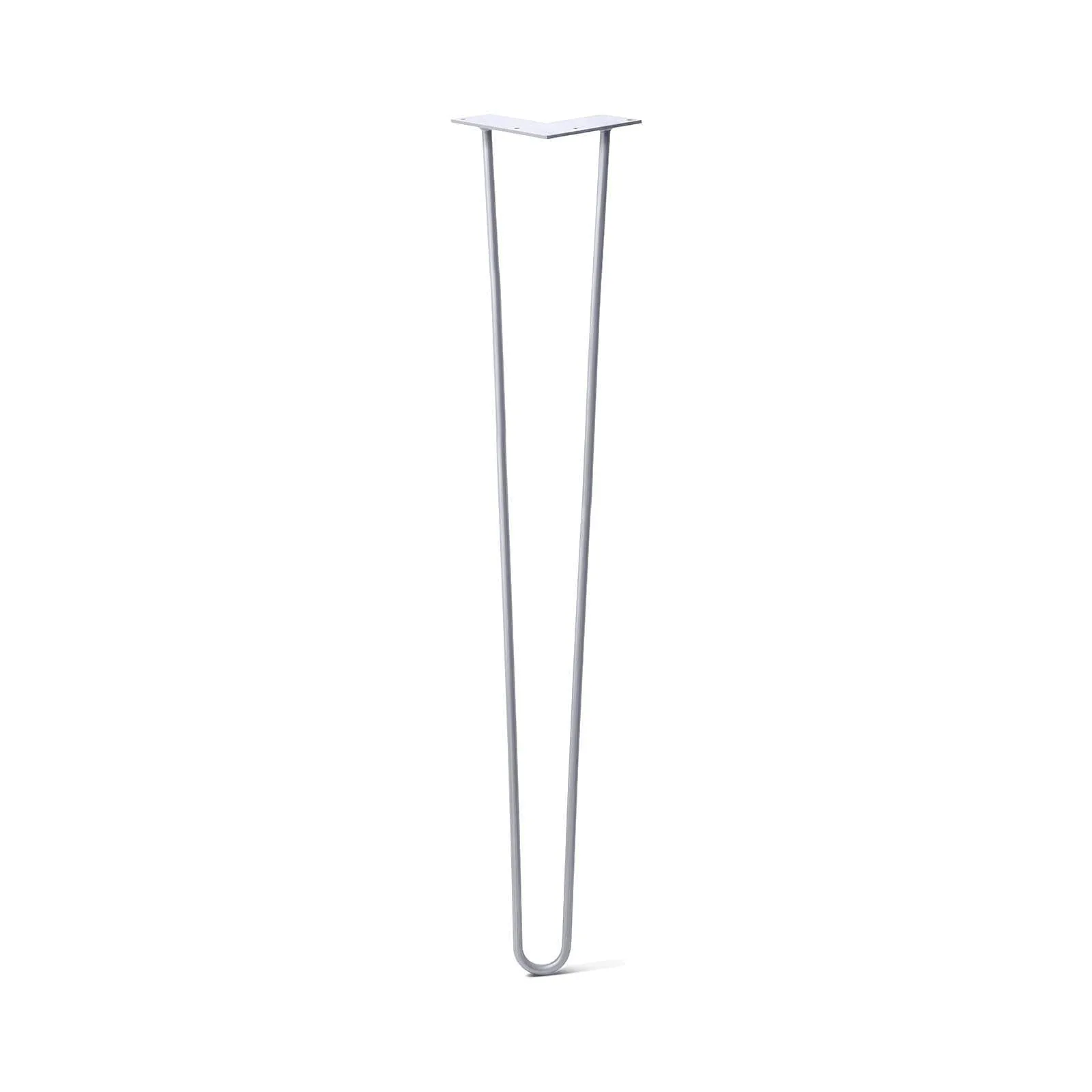 Hairpin Leg (Sold Separately), 2-Rod Design - Grey Powder Coated Finish