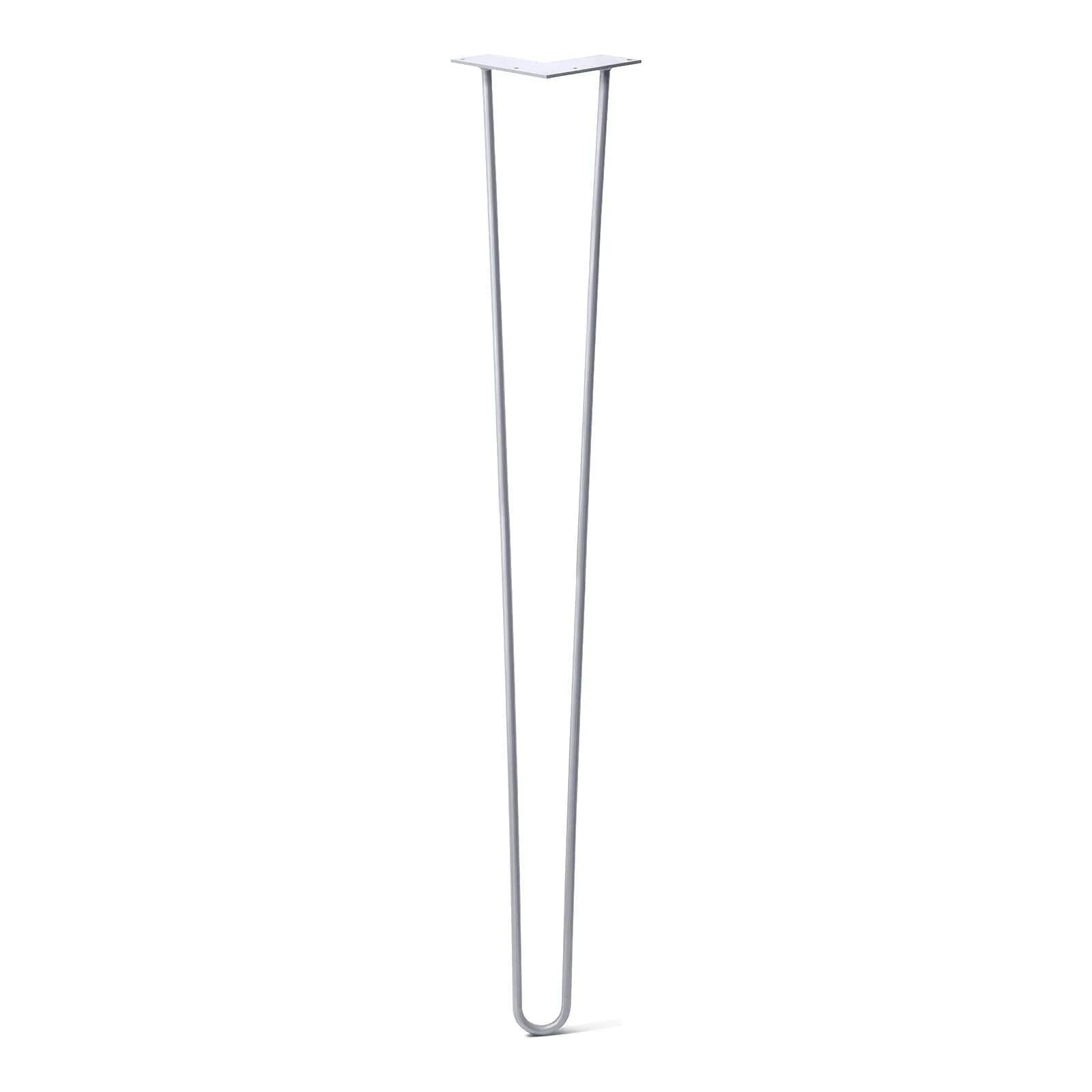 Hairpin Leg (Sold Separately), 2-Rod Design - Grey Powder Coated Finish