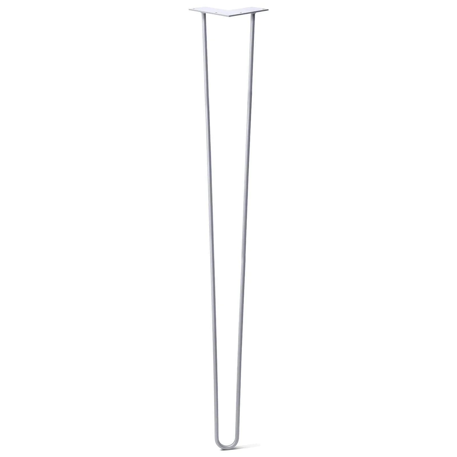 Hairpin Leg (Sold Separately), 2-Rod Design - Grey Powder Coated Finish