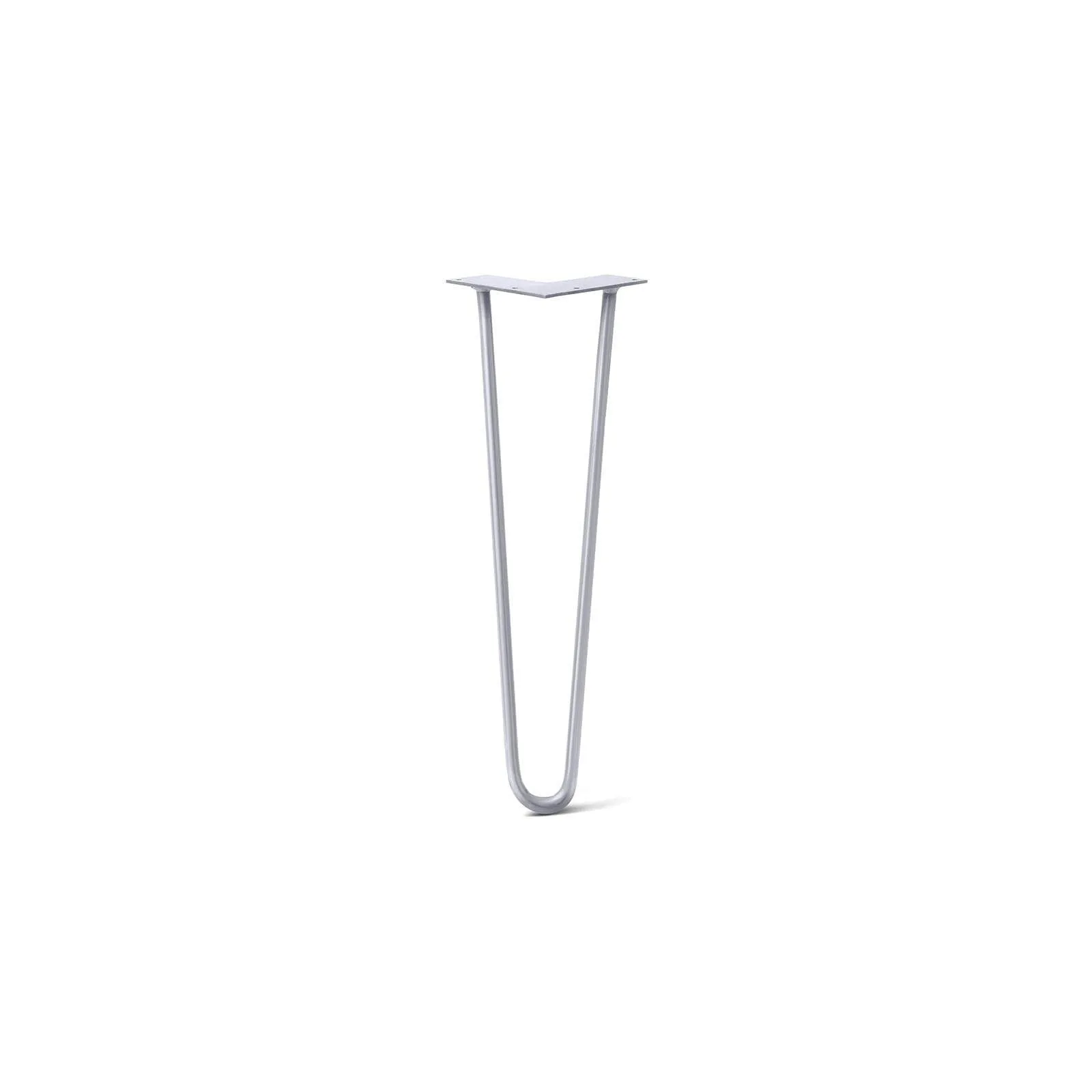 Hairpin Leg (Sold Separately), 2-Rod Design - Grey Powder Coated Finish