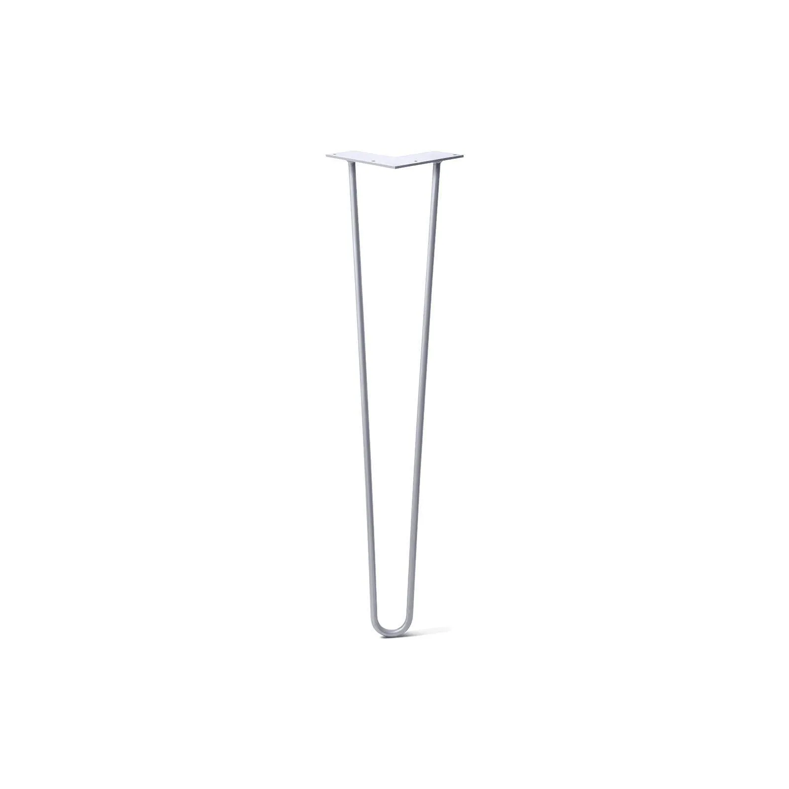 Hairpin Leg (Sold Separately), 2-Rod Design - Grey Powder Coated Finish