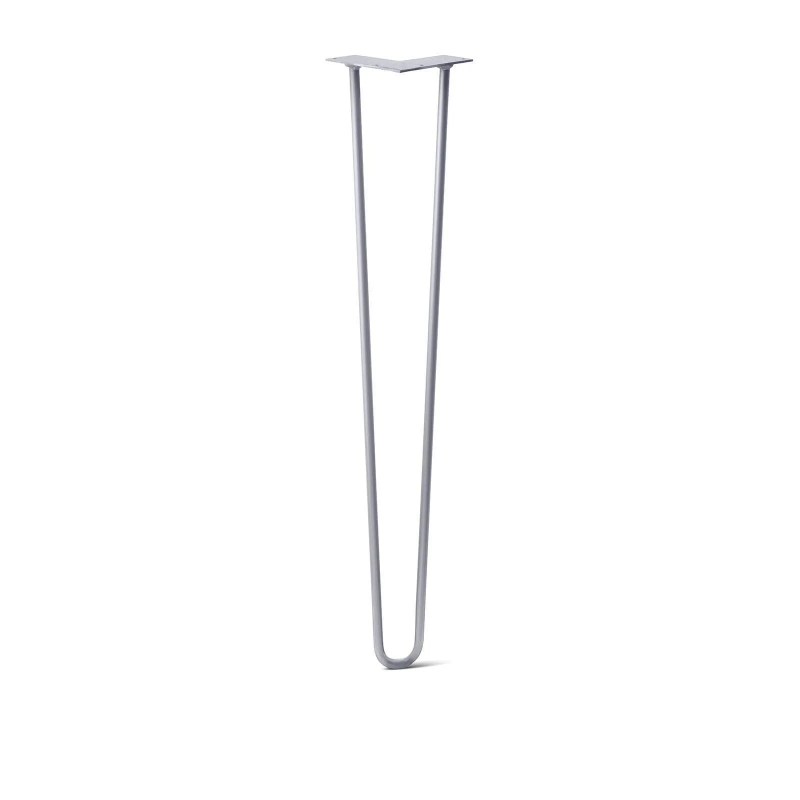 Hairpin Leg (Sold Separately), 2-Rod Design - Grey Powder Coated Finish