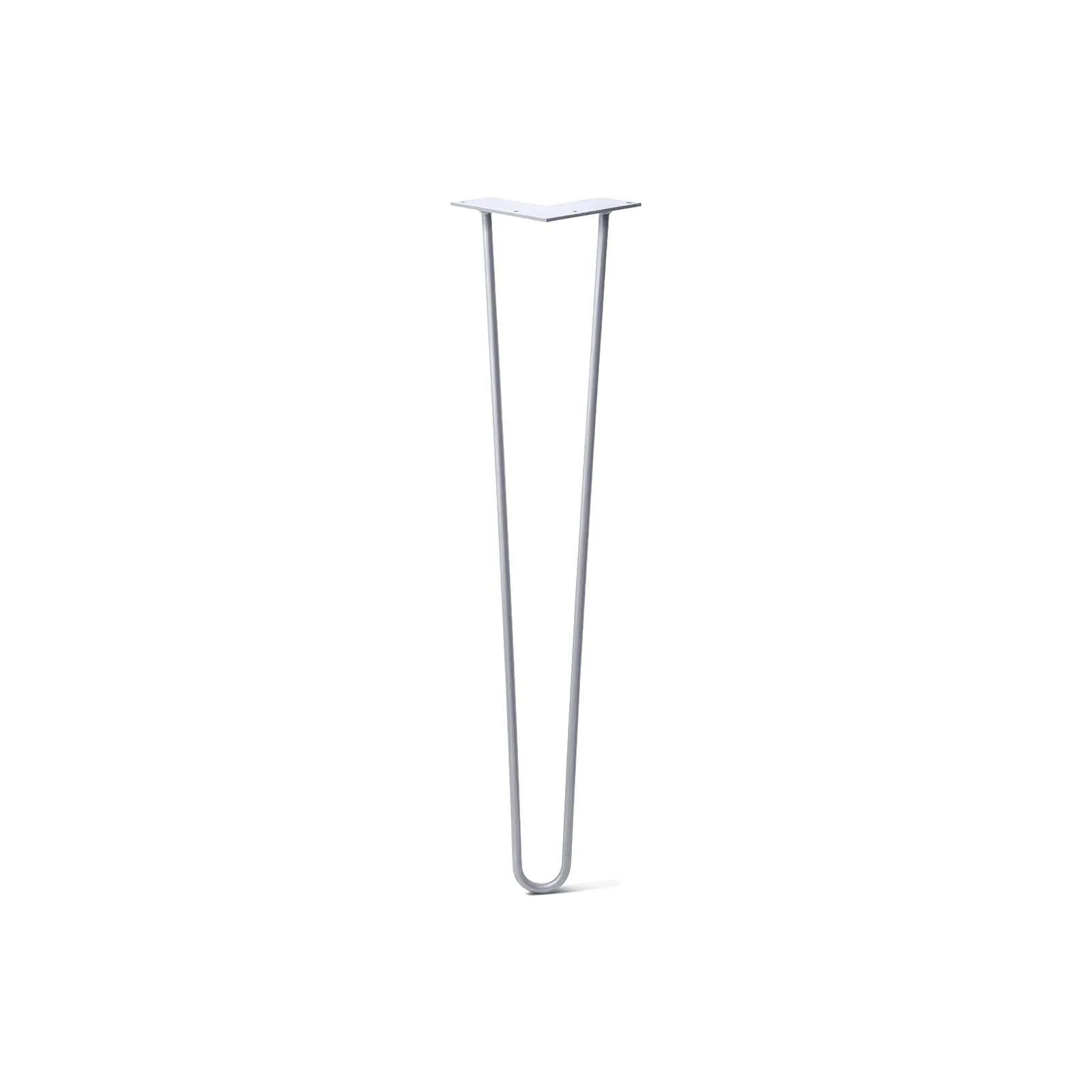 Hairpin Leg (Sold Separately), 2-Rod Design - Grey Powder Coated Finish