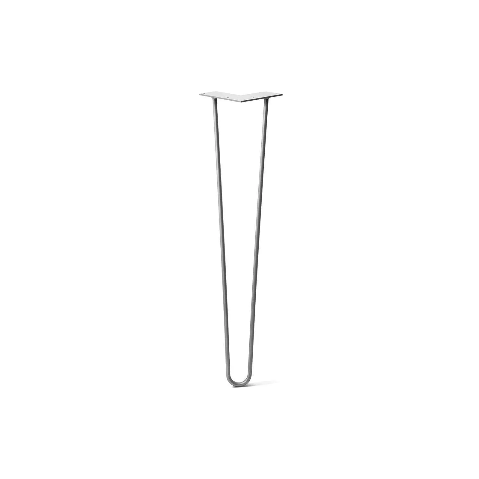 Hairpin Leg (Sold Separately), 2-Rod Design - Raw Steel