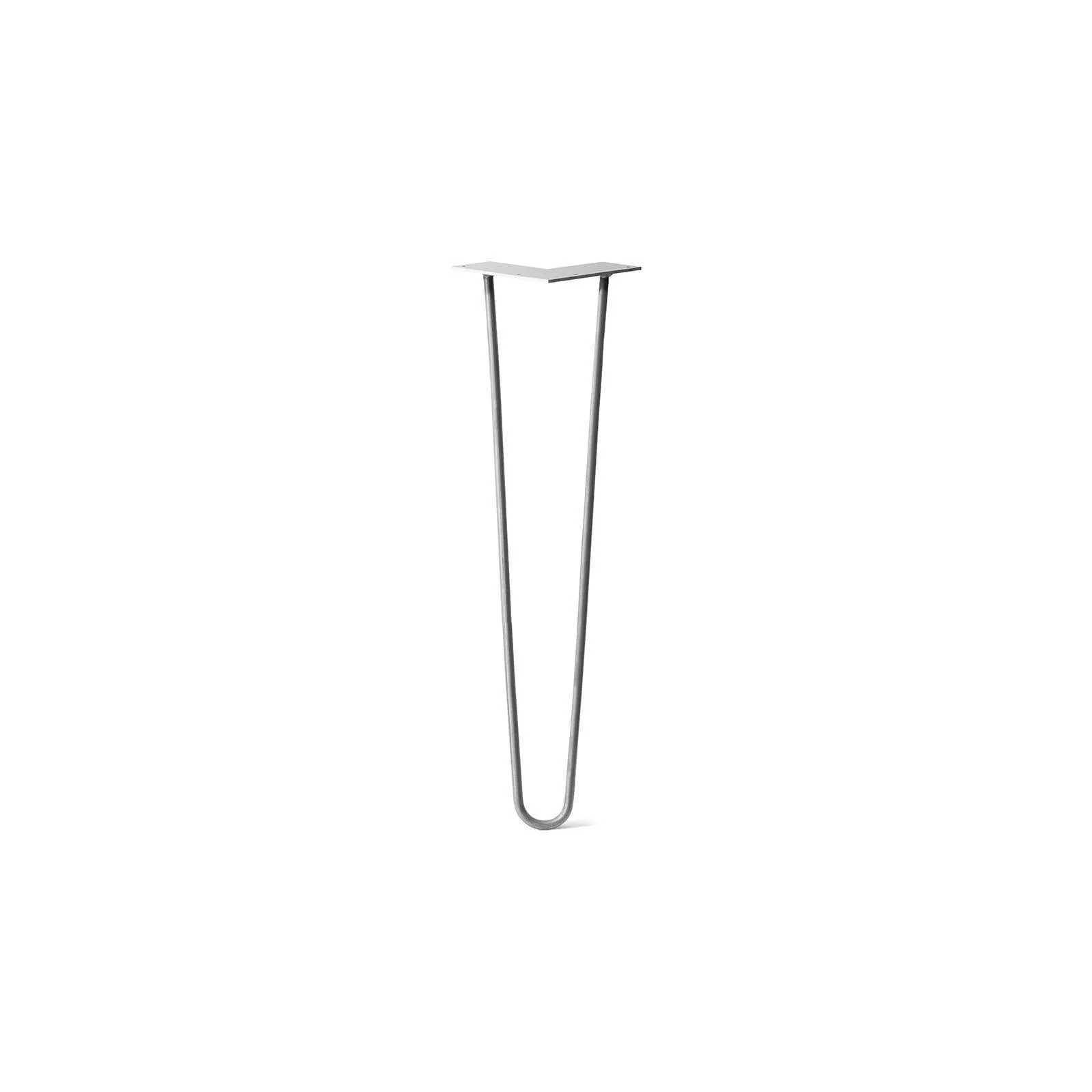 Hairpin Leg (Sold Separately), 2-Rod Design - Raw Steel