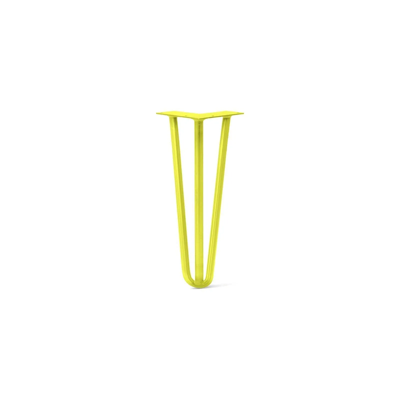 Hairpin Leg (Sold Separately), 3-Rod Design - Yellow Powder Coated Finish