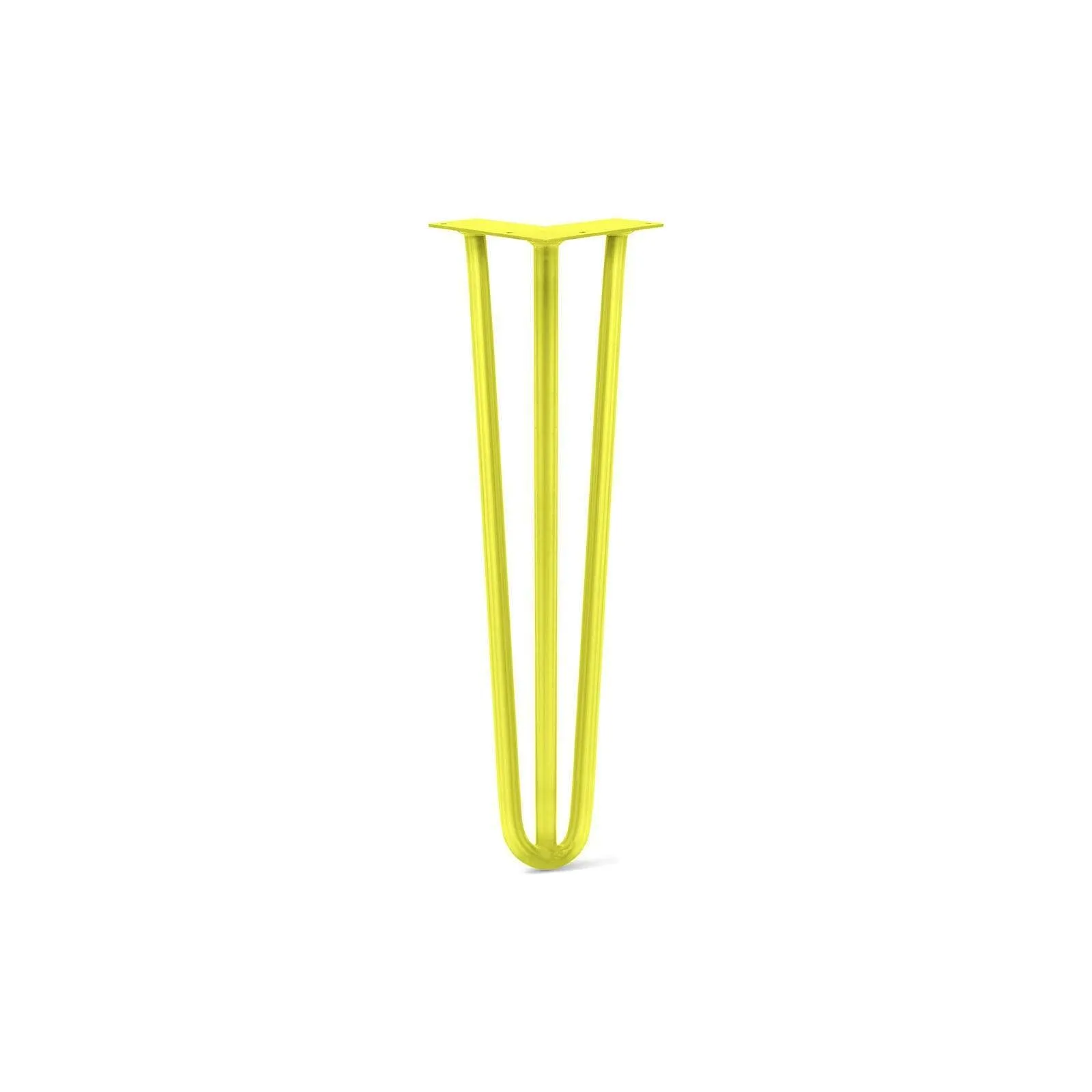 Hairpin Leg (Sold Separately), 3-Rod Design - Yellow Powder Coated Finish