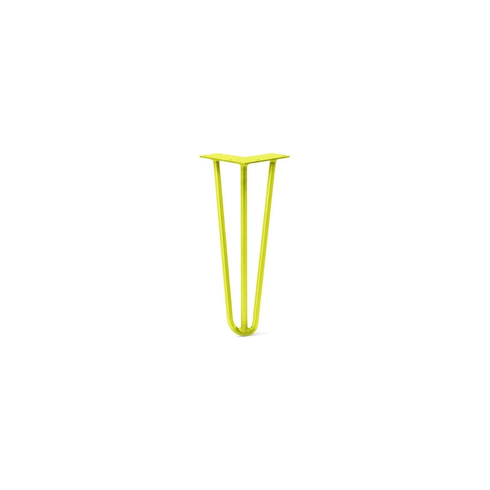 Hairpin Leg (Sold Separately), 3-Rod Design - Yellow Powder Coated Finish