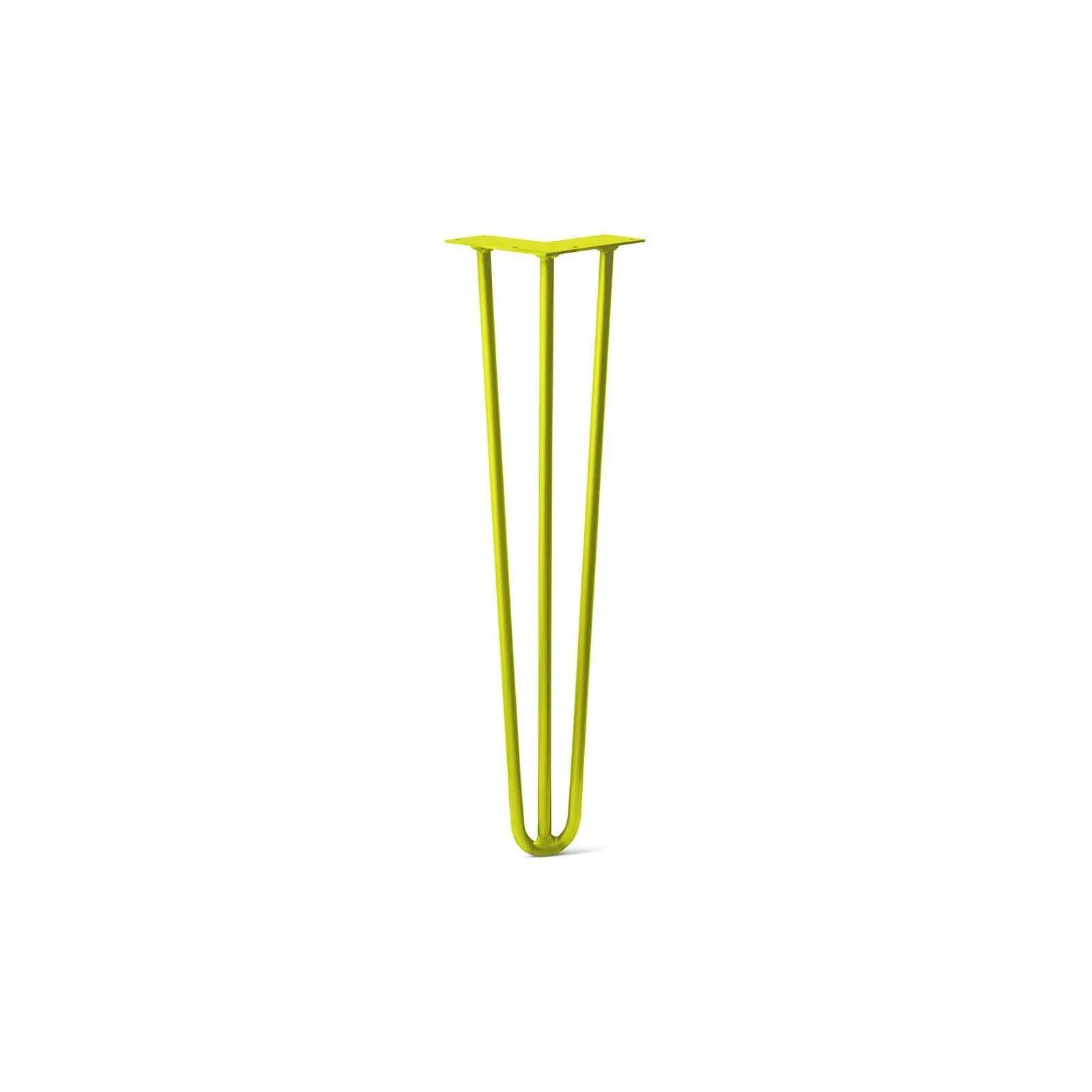 Hairpin Leg (Sold Separately), 3-Rod Design - Yellow Powder Coated Finish