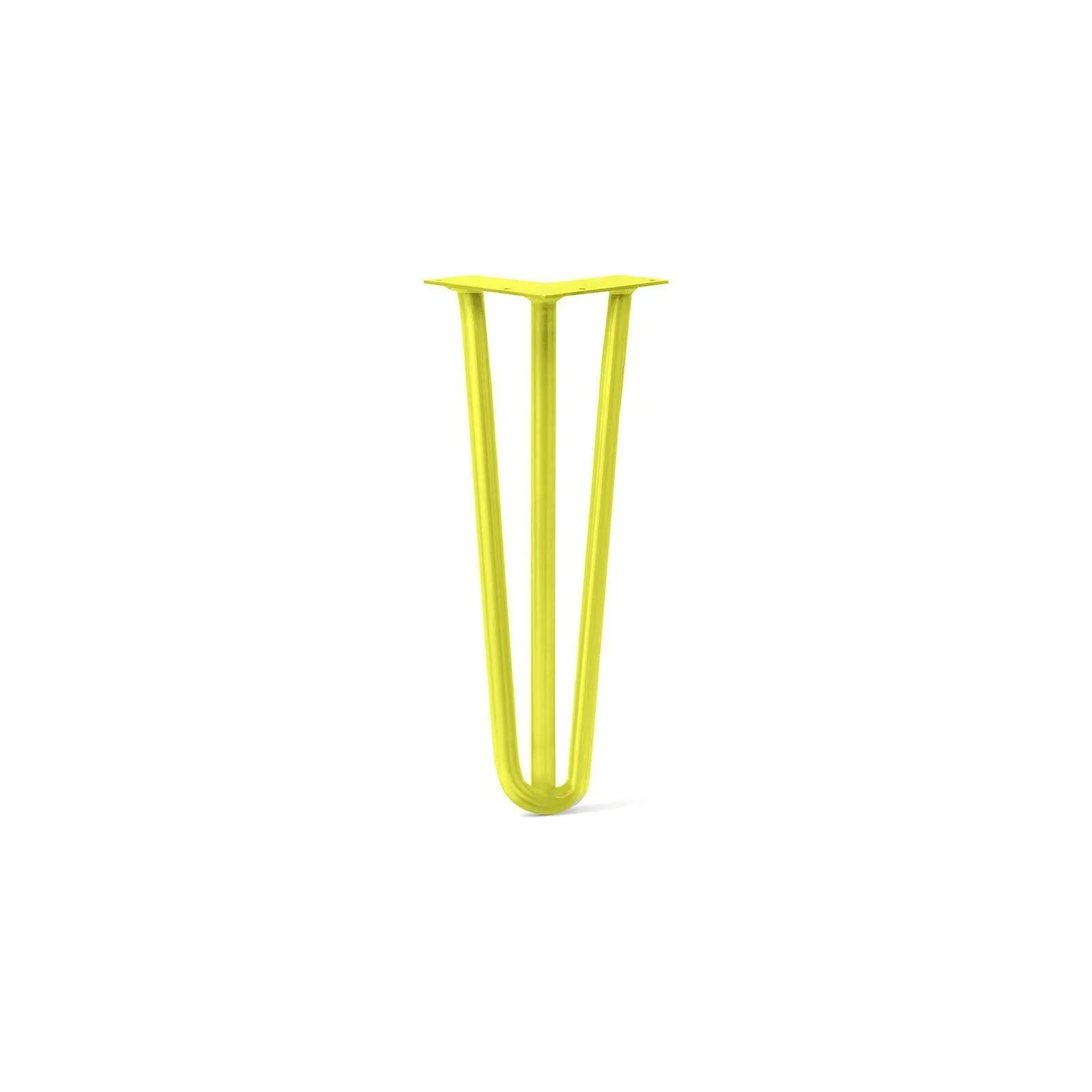 Hairpin Leg (Sold Separately), 3-Rod Design - Yellow Powder Coated Finish