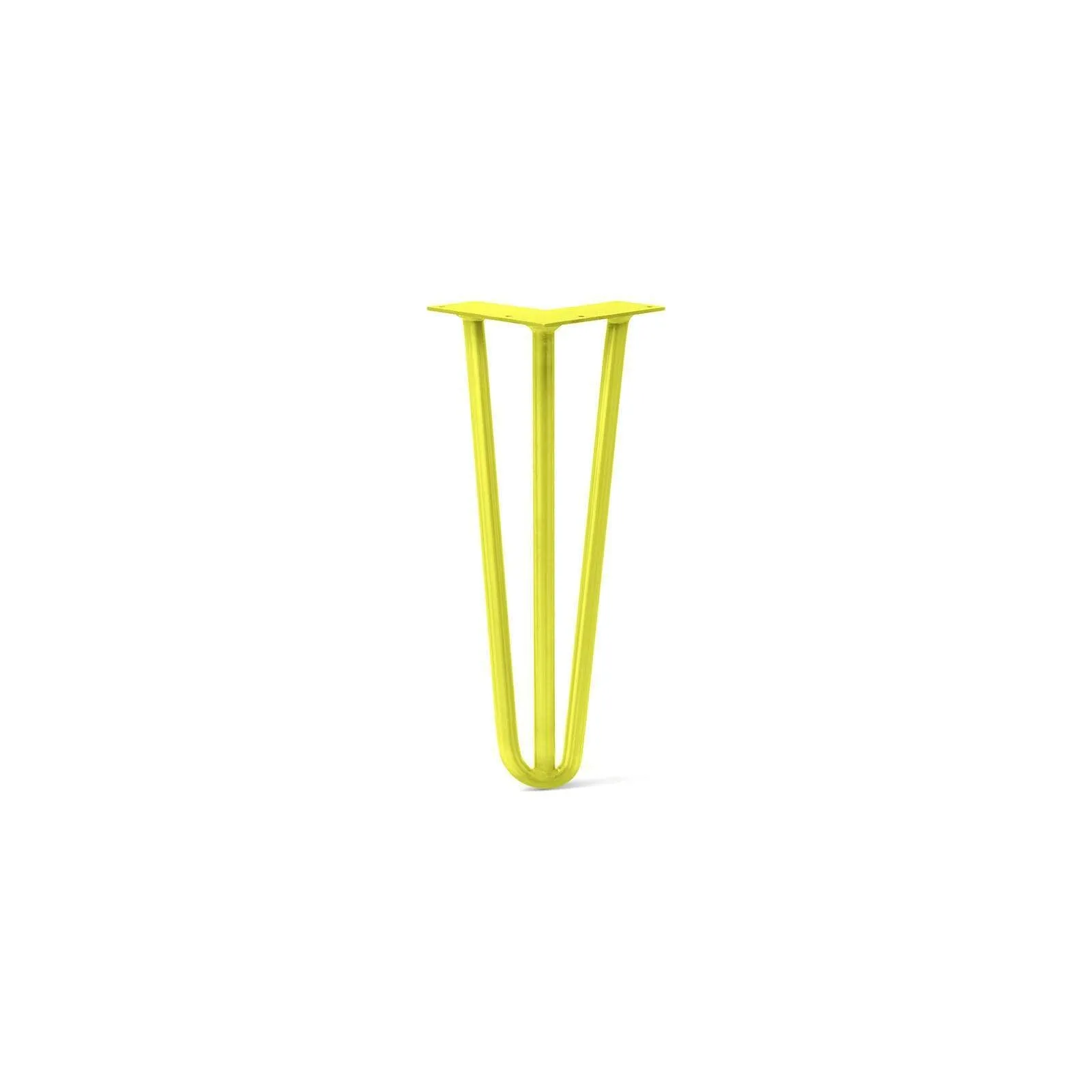 Hairpin Leg (Sold Separately), 3-Rod Design - Yellow Powder Coated Finish