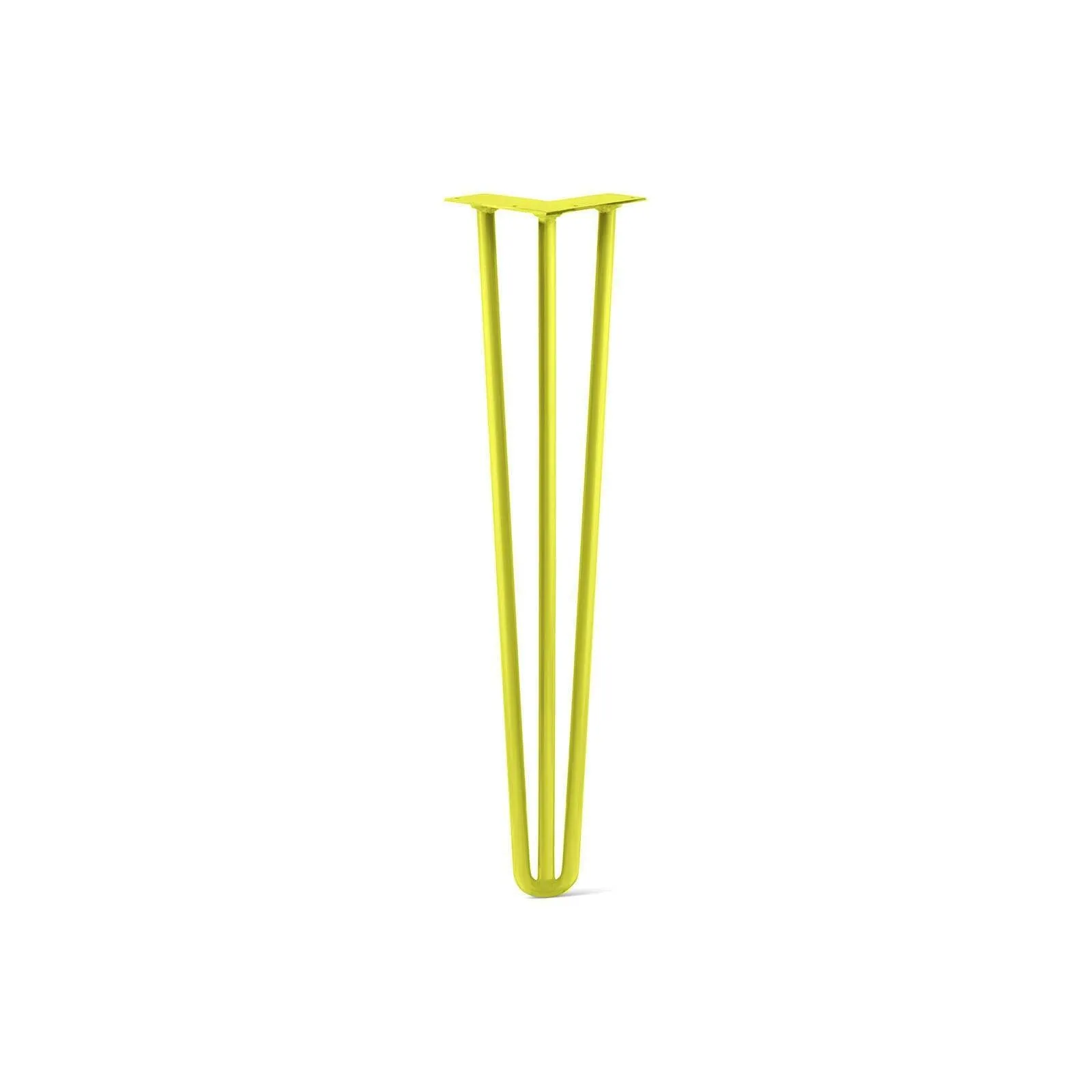 Hairpin Leg (Sold Separately), 3-Rod Design - Yellow Powder Coated Finish