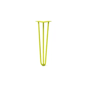 Hairpin Leg (Sold Separately), 3-Rod Design - Yellow Powder Coated Finish