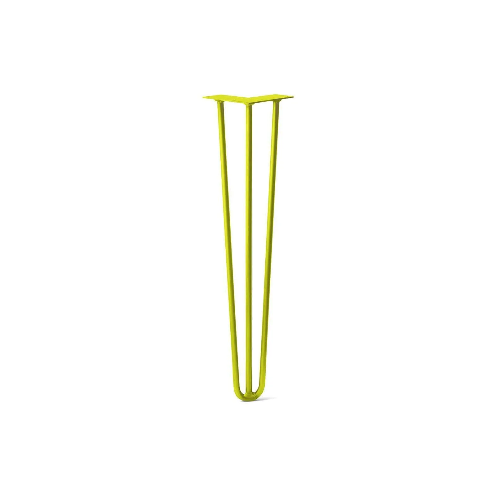 Hairpin Leg (Sold Separately), 3-Rod Design - Yellow Powder Coated Finish