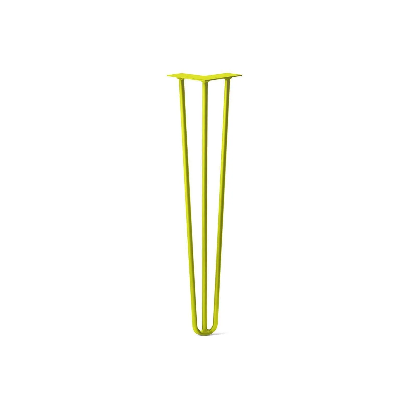 Hairpin Leg (Sold Separately), 3-Rod Design - Yellow Powder Coated Finish