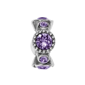 Halo Stargazer Spacer Silver - Amethyst