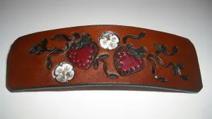 Handmade Strawberry French Barrette