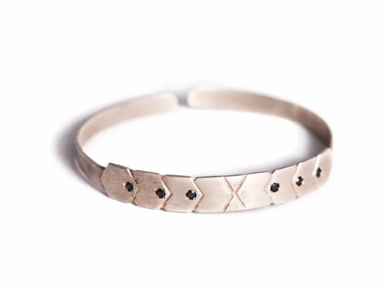 Hexagon Cuff Bracelet