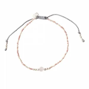 Iris Rose Quartz Silver Bracelet - A Beautiful Story