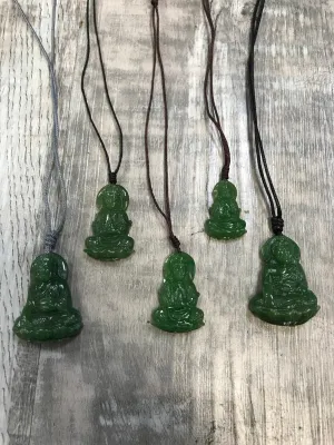 Jade Kuan Yin Buddha Pendants