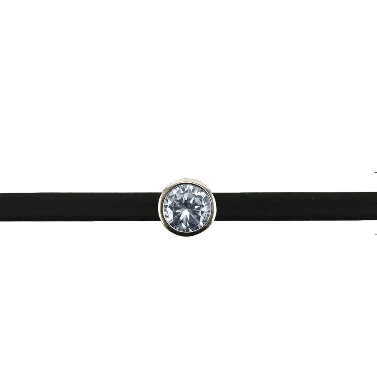 Jariya CZ Bezel Black Choker