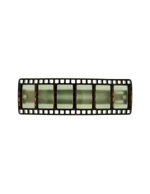 Jean Paul Gaultier Vintage Black Grey Cinema Film Strip Hair Clip Barrette