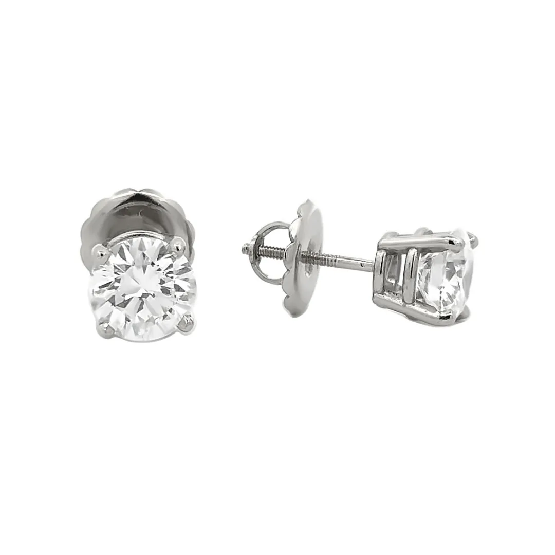 Kirkland Jewelry Estate | 14K White Gold Diamond Studs