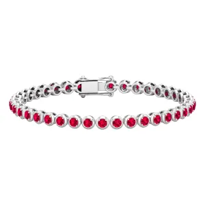 Lab Grown Ruby Classic Tennis Bracelet