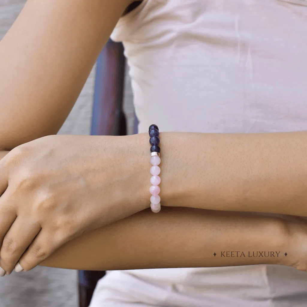 Lavender Dreams - Rose Quartz & Amethyst Bracelets