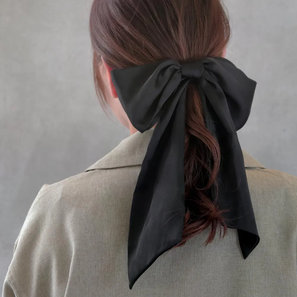 Long Tail Bow Hair Barrette