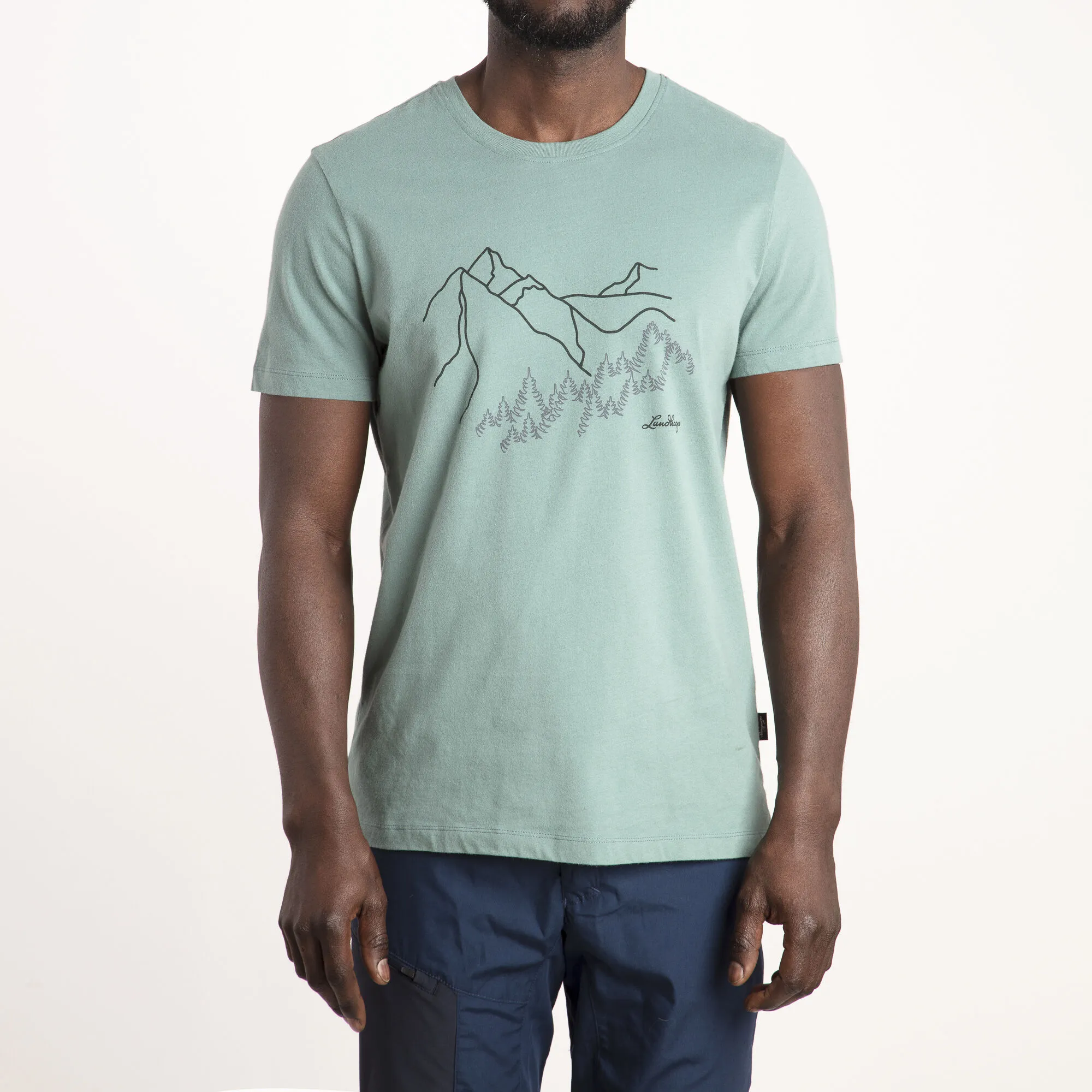 Lundhags Men&#x27;s Mountain Tee Jade | Buy Lundhags Men&#x27;s Mountain Tee Jade here | Outnorth