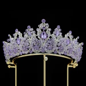 Luxury Royal Crystal Bead Rhinestone Tiara Crowns