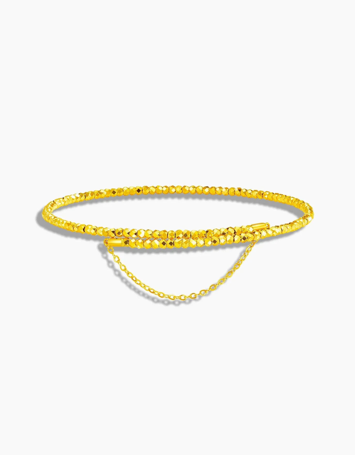 LVC 9IN Helena 999 Gold Bangle