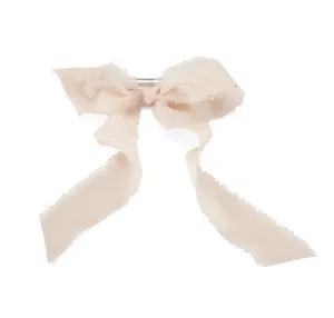 Mini Raw Edge Silk Bow