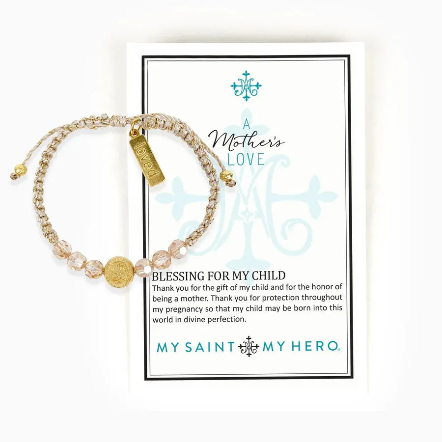 My Saint My Hero Mother's Love-Blessing for My Child Bracelet