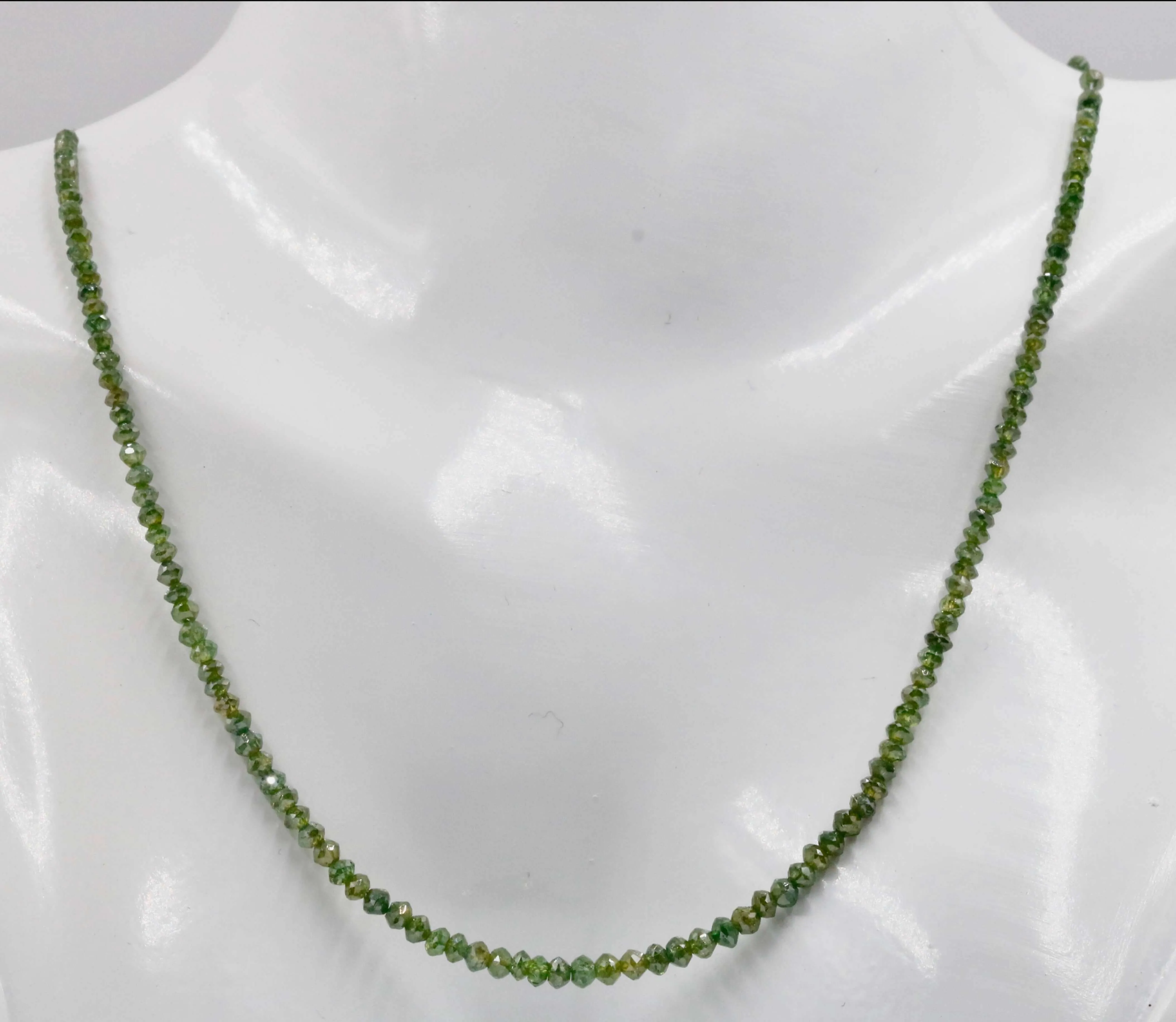 Natural Green or Blue Diamond Strand Unfinished Strand Faceted Green Diamond Necklace Green Diamond Necklace Green Faceted DIY Necklace SKU 6142771