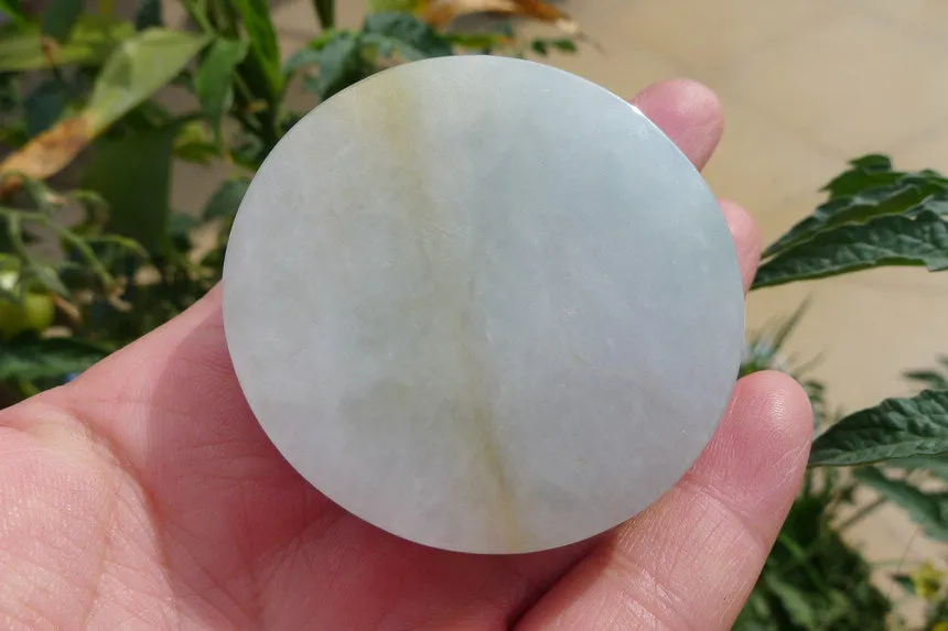 Natural Jade Rough Jadeite Raw (108g,5.2X5.2X1.6cm)