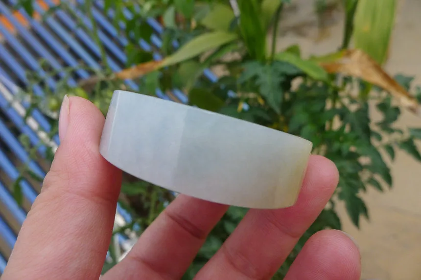 Natural Jade Rough Jadeite Raw (108g,5.2X5.2X1.6cm)