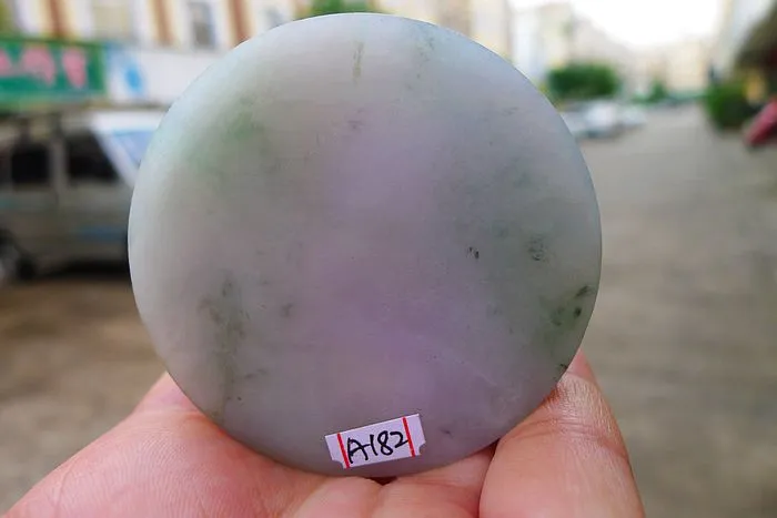 Natural Jade Rough Jadeite Raw (127g,5.55X1.5cm)