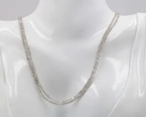 Natural White Diamond Genuine Diamond Strand Faceted White Diamond Strand Diamond DIY Necklace White Faceted DIY Necklace SKU 6142774