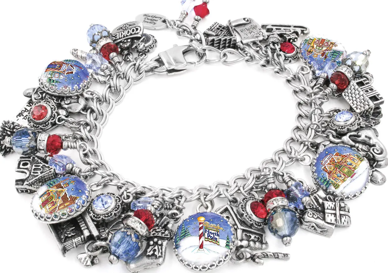 North Pole Christmas Charm Bracelet