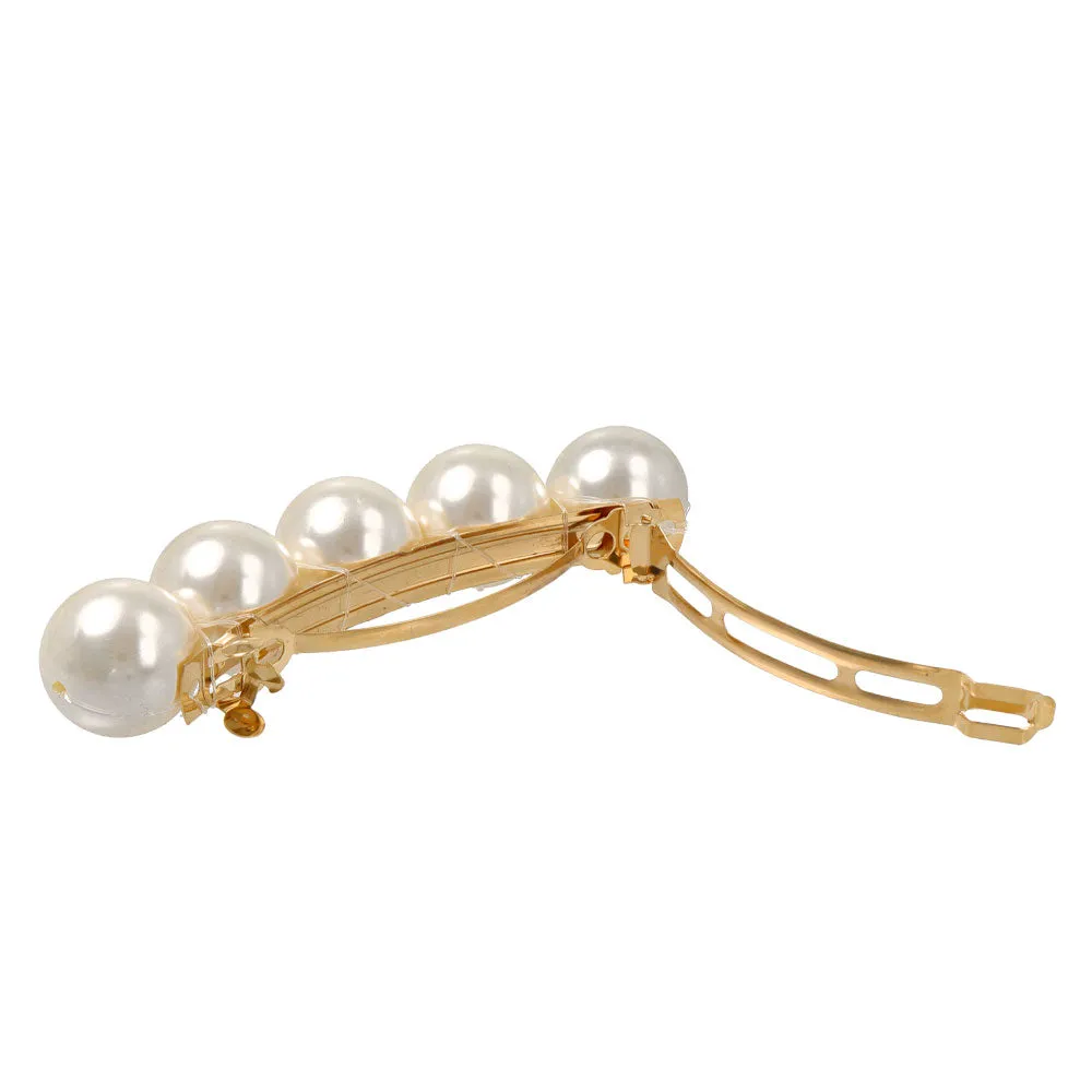 Oversized Pearl Hair Barrette