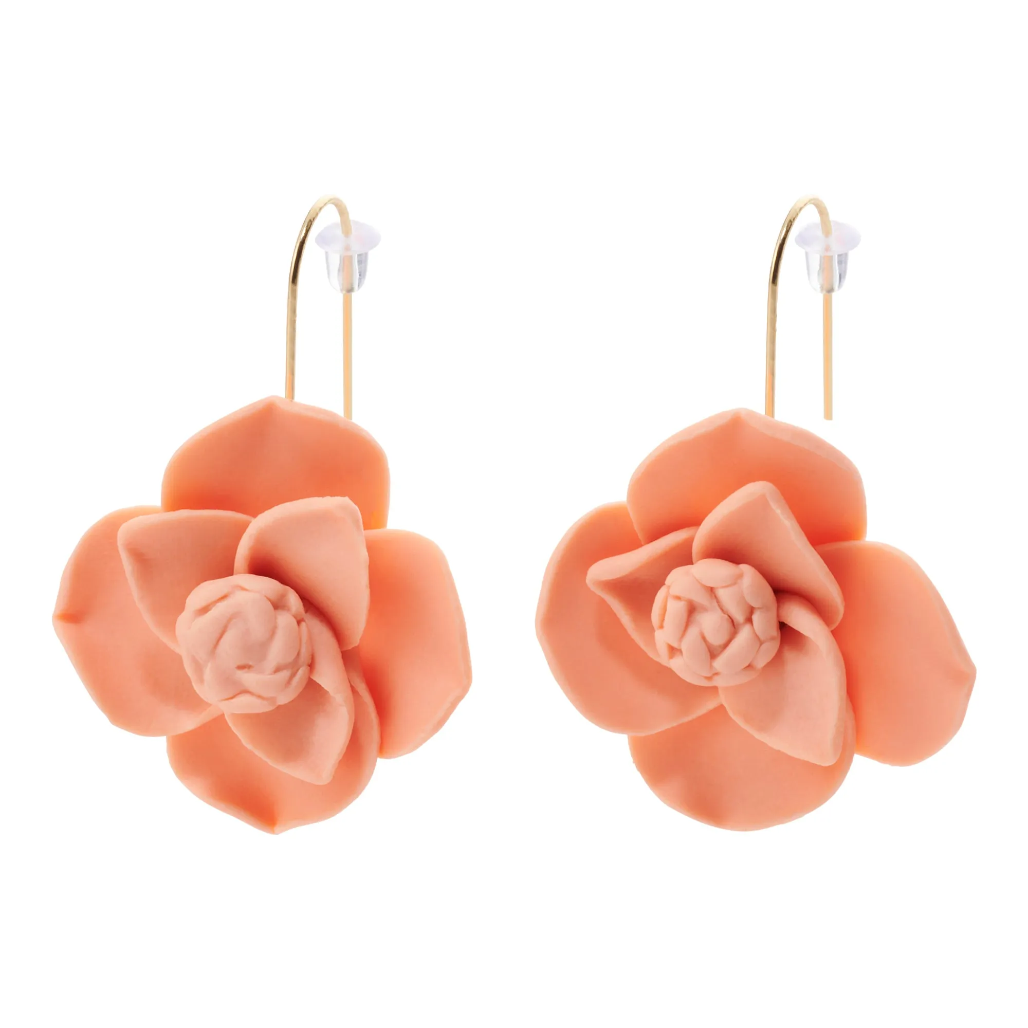 Palm Beach Clay Flower Earrings