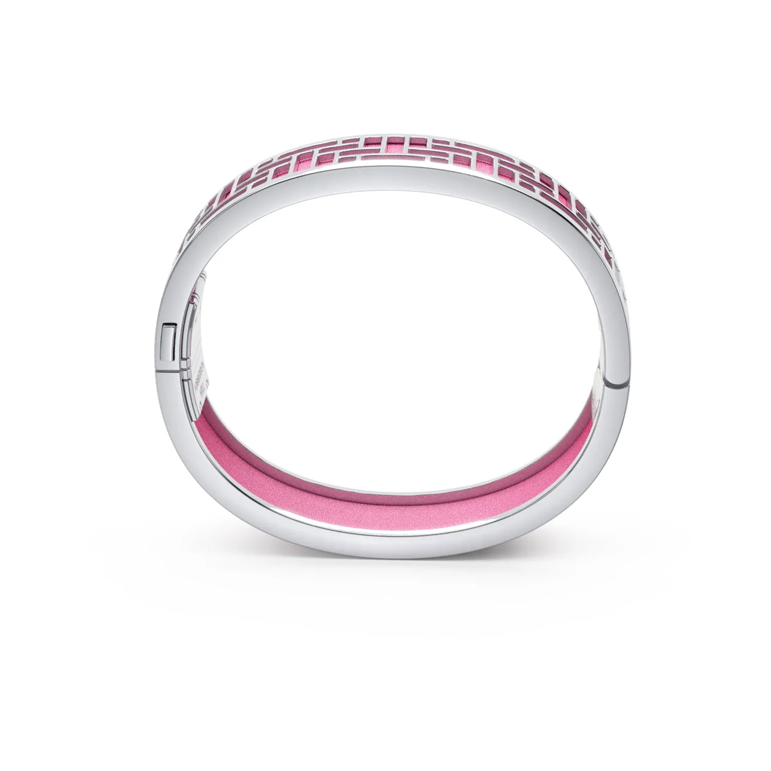 Pavilion Bangle - Guava Pink - Sterling Silver