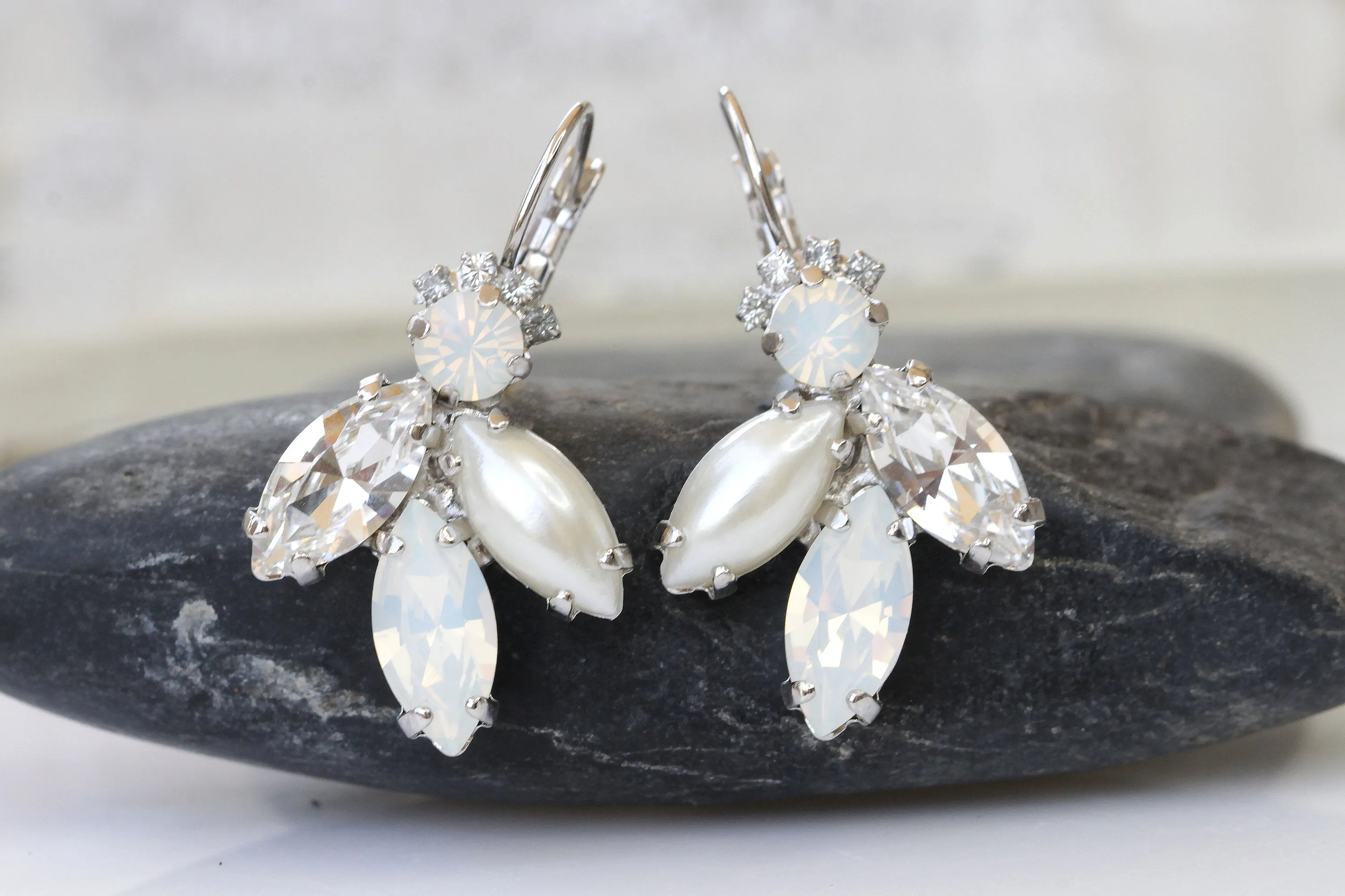 PEARL OPAL Drop EARRINGS