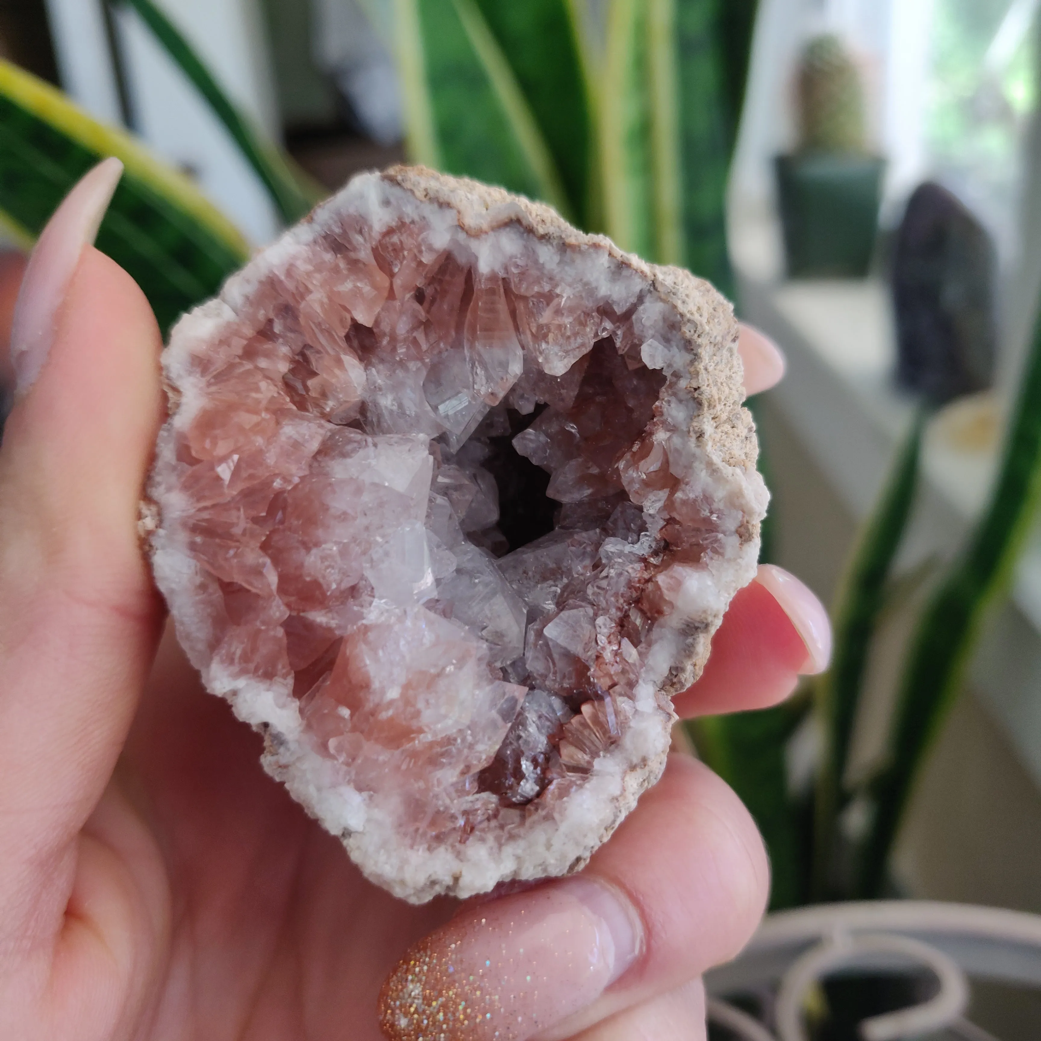 Pink Amethyst Geode (#1A)